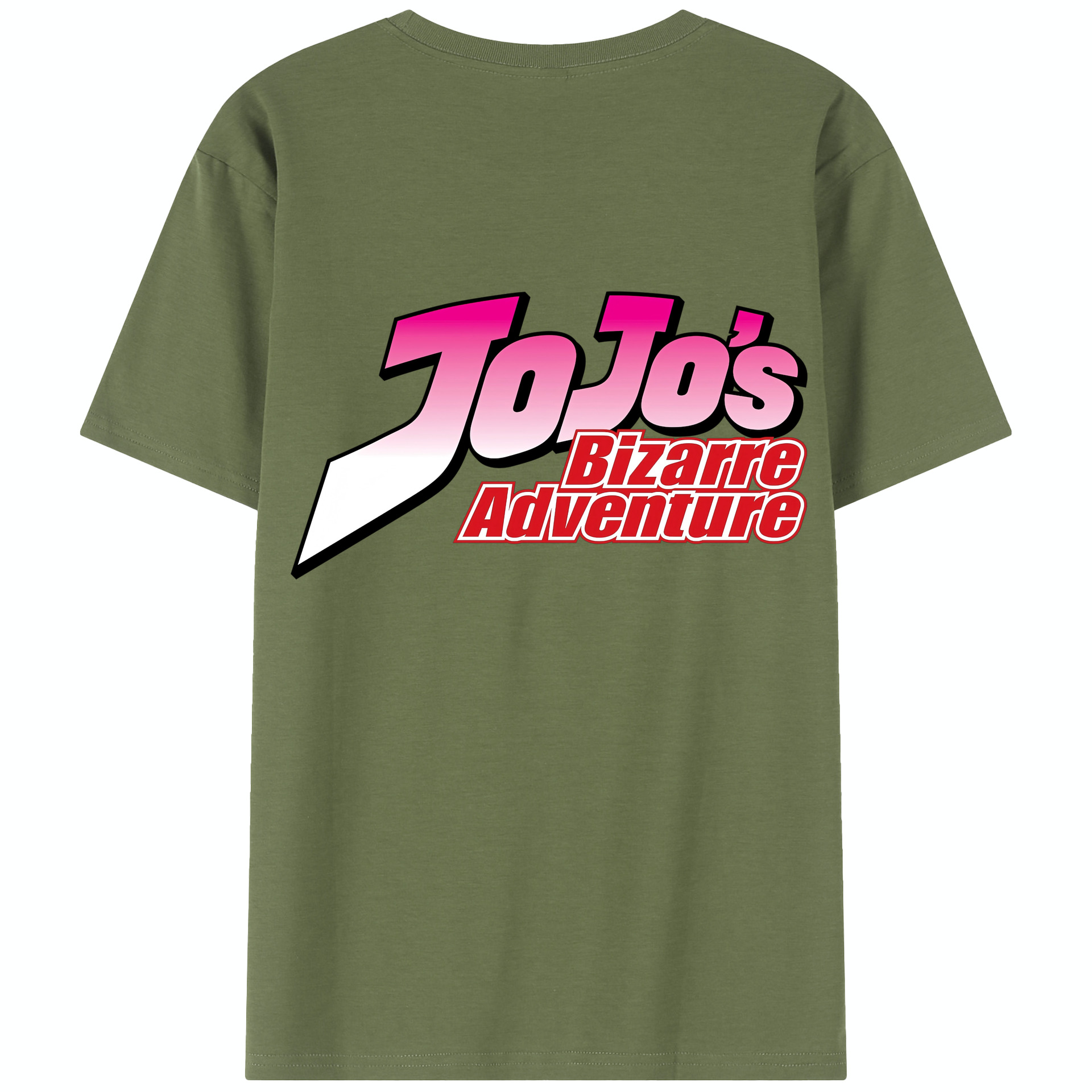 （画像用） ジョジョの奇妙な冒険 JoJo's Bizarre Adventure 綿100％半袖Tシャツ（背面プリント）